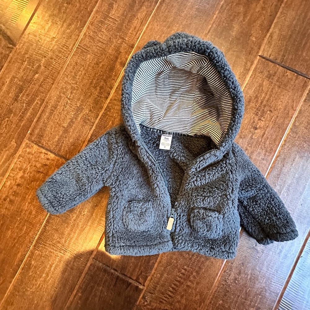 Carter’s Sherpa Baby Hoodie Jacket, 3m